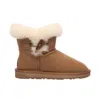 Everau Australia Women Robin Horn Toggle Button Mini Boots In Pink