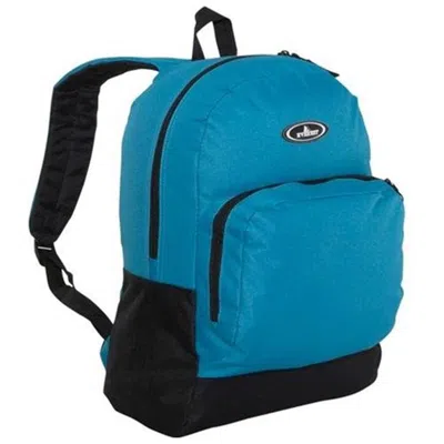 Everest 1045a-turq-bk Classic Backpack With Front Organizer - Turquoise-black