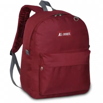 Everest 2045cr-burg Classic Backpack - Burgundy In Red