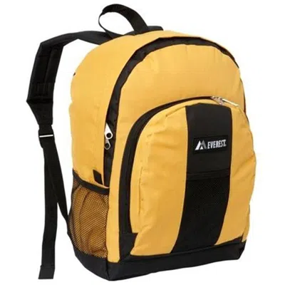 Everest Bp2072-ye-bk Backpack With Front & Side Pockets - Yellow-black