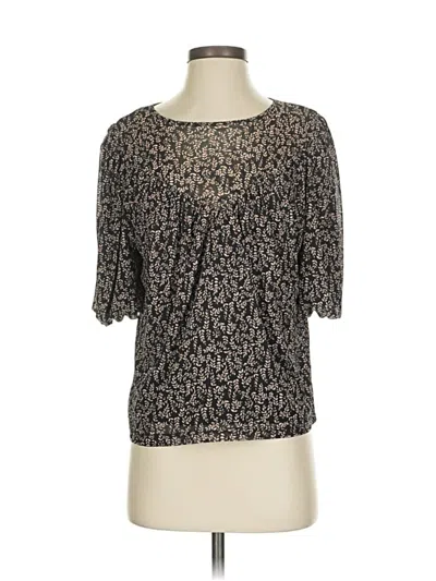 Pre-owned Evereve 3/4 Sleeve T-shirt In Gold