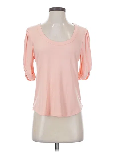 Pre-owned Evereve 3/4 Sleeve T-shirt In Pink