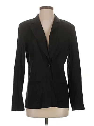Pre-owned Evereve Blazer Jacket In Black