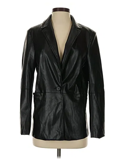 Pre-owned Evereve Blazer Jacket In Black