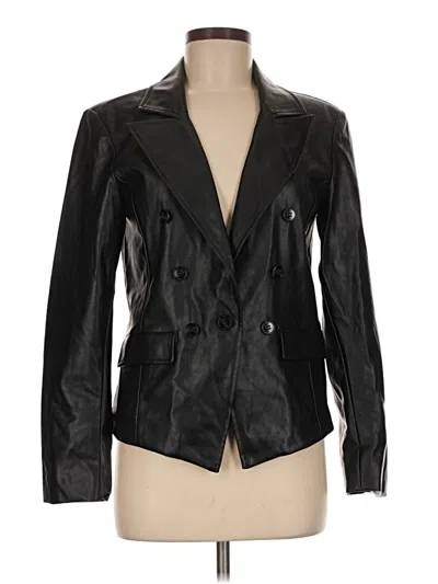 Pre-owned Evereve Blazer Jacket In Black