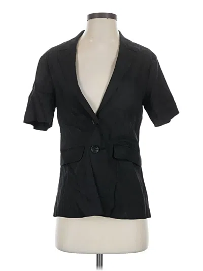 Pre-owned Evereve Blazer Jacket In Black