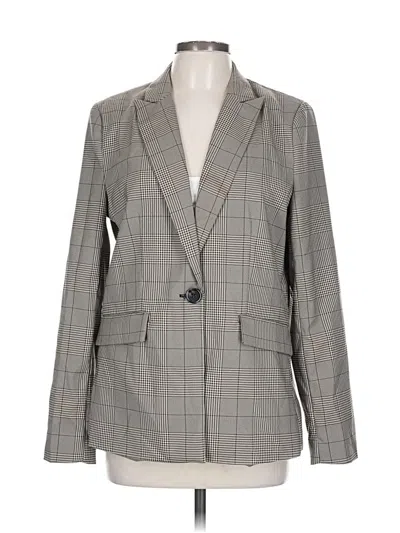 Pre-owned Evereve Blazer Jacket In Gray