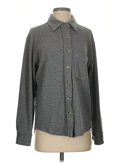 Pre-owned Evereve Blazer Jacket In Gray