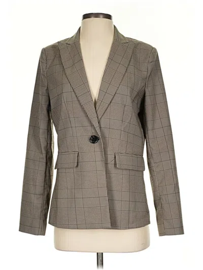 Pre-owned Evereve Blazer Jacket In Gray