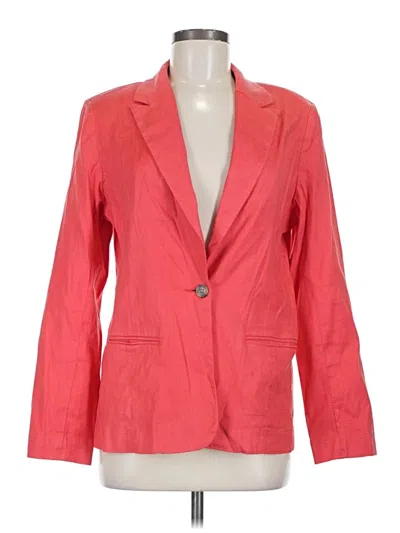 Pre-owned Evereve Blazer Jacket In Red