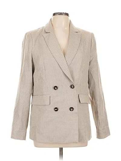 Pre-owned Evereve Blazer Jacket In White