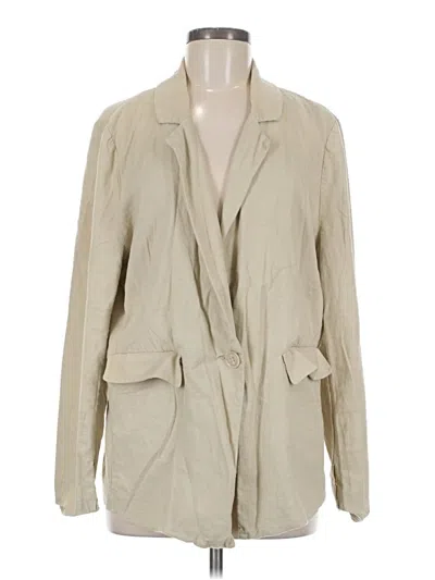 Pre-owned Evereve Blazer Jacket In White