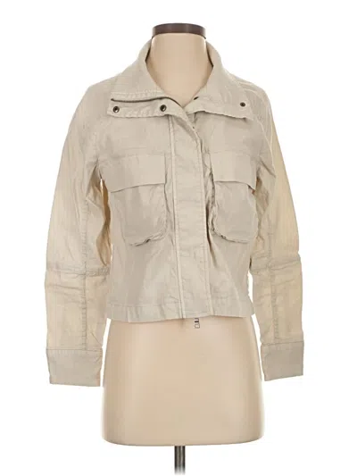 Pre-owned Evereve Cardigan Sweater In Brown