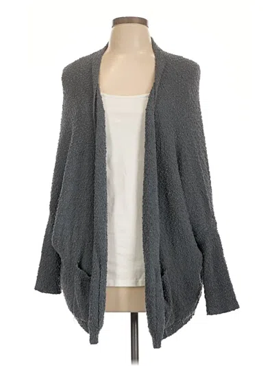Pre-owned Evereve Cardigan Sweater In Gray