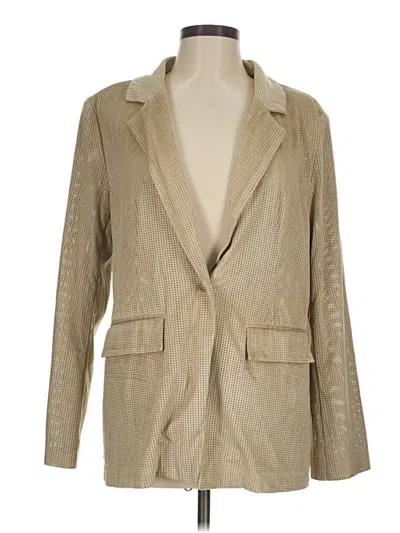 Pre-owned Evereve Cardigan Sweater In Tan