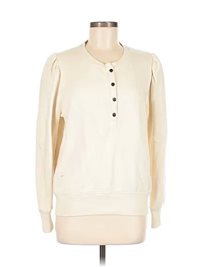 Pre-owned Evereve Cardigan Sweater In White