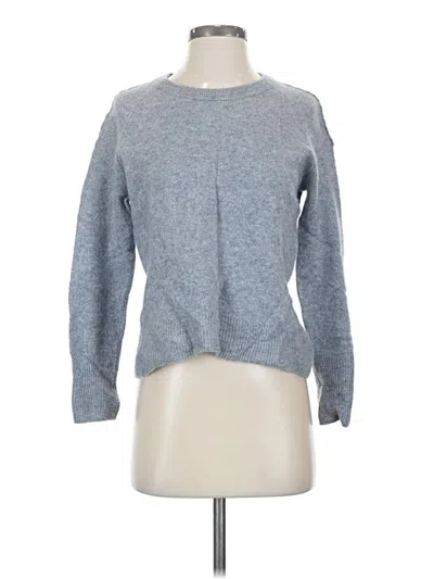 Pre-owned Evereve Cashmere Pullover Sweater In Gray