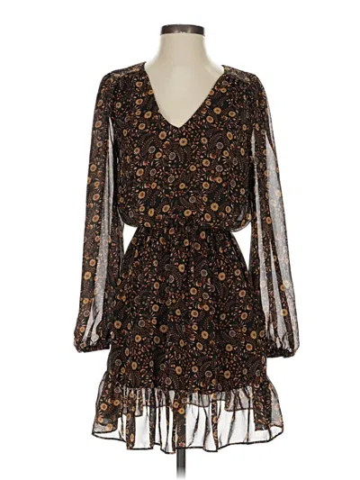 Pre-owned Evereve Casual Dress In Black