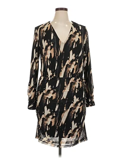 Pre-owned Evereve Casual Dress In Black