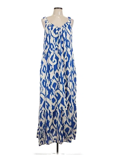 Pre-owned Evereve Casual Dress In Blue