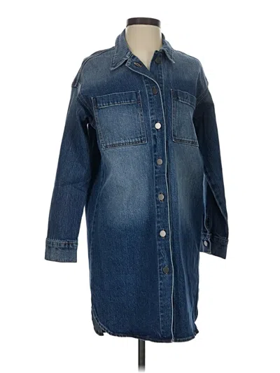 Pre-owned Evereve Casual Dress In Blue