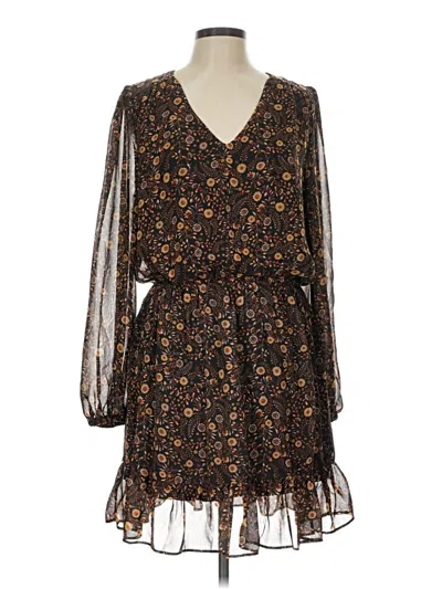 Pre-owned Evereve Casual Dress In Brown