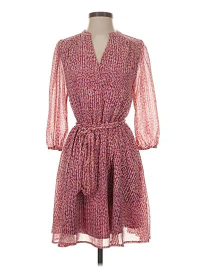 Pre-owned Evereve Casual Dress In Burgundy