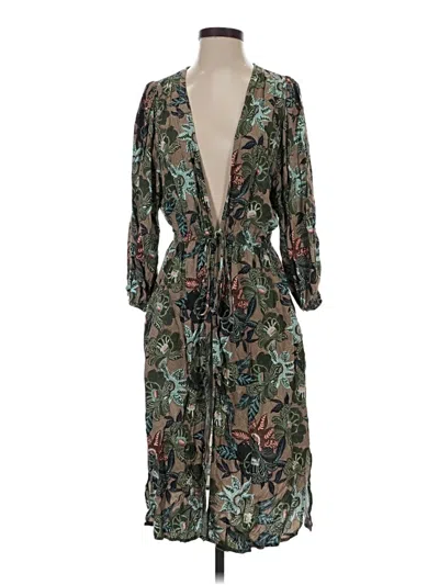 Pre-owned Evereve Casual Dress In Green