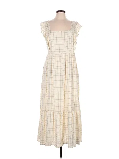 Pre-owned Evereve Casual Dress In Ivory
