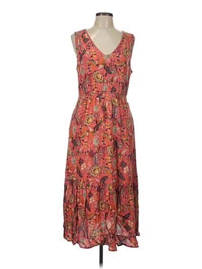 Pre-owned Evereve Casual Dress In Orange
