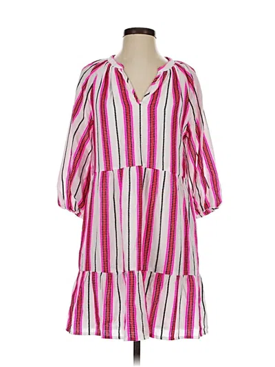 Pre-owned Evereve Casual Dress In Pink