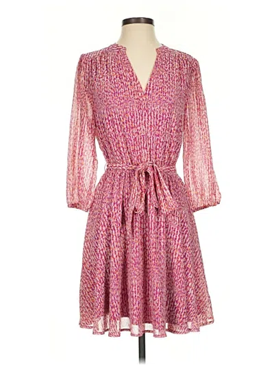 Pre-owned Evereve Casual Dress In Pink