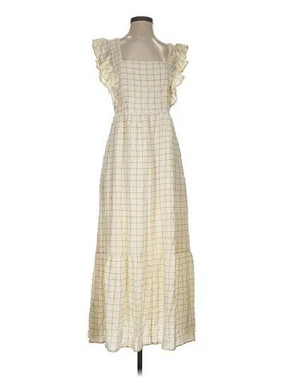 Pre-owned Evereve Casual Dress In White
