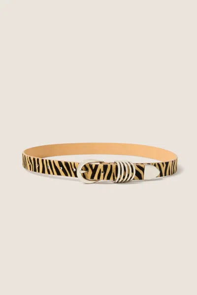 Evereve Celine Zebra Multi Loop Belt In Animal Print