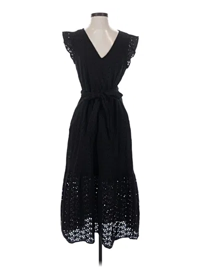 Pre-owned Evereve Cocktail Dress In Black