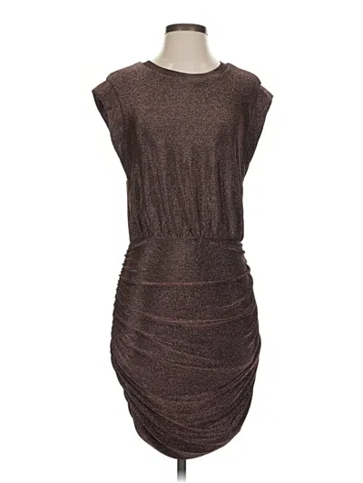 Pre-owned Evereve Cocktail Dress In Brown
