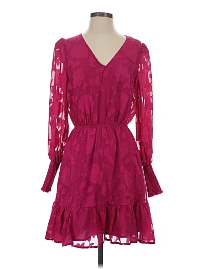 Pre-owned Evereve Cocktail Dress In Burgundy