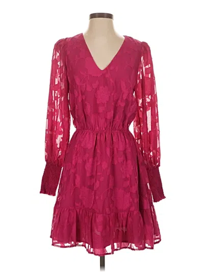Pre-owned Evereve Cocktail Dress In Burgundy