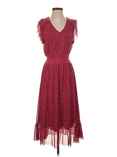 Pre-owned Evereve Cocktail Dress In Burgundy