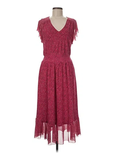 Pre-owned Evereve Cocktail Dress In Burgundy