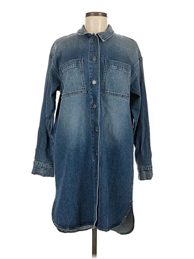 Pre-owned Evereve Denim Jacket In Blue