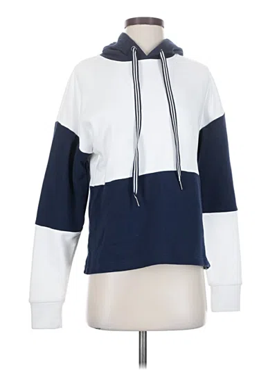 Pre-owned Evereve Fleece Jacket In Blue