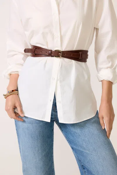 Evereve Greta Layered Belt In Brown