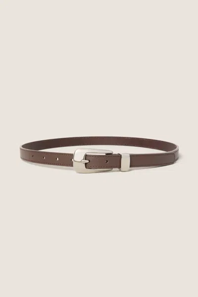 Evereve Hudson Leather Belt In Brown