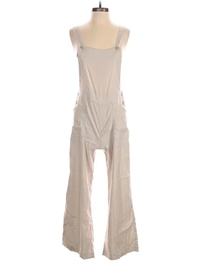 Pre-owned Evereve Jumpsuit In Ivory