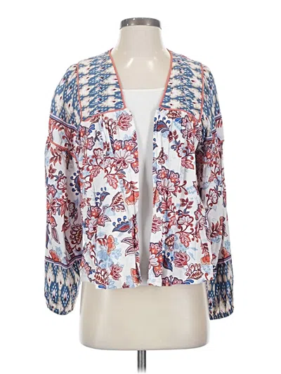 Pre-owned Evereve Kimono In White