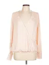 Evereve Long Sleeve Blouse In Pink