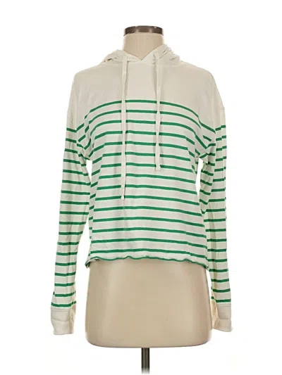 Pre-owned Evereve Long Sleeve T-shirt In Green