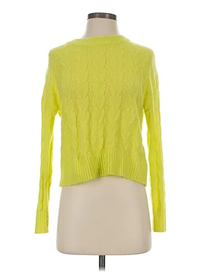 Pre-owned Evereve Long Sleeve Turtleneck In Yellow