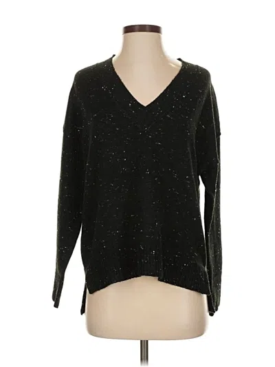 Pre-owned Evereve Pullover Sweater In Black